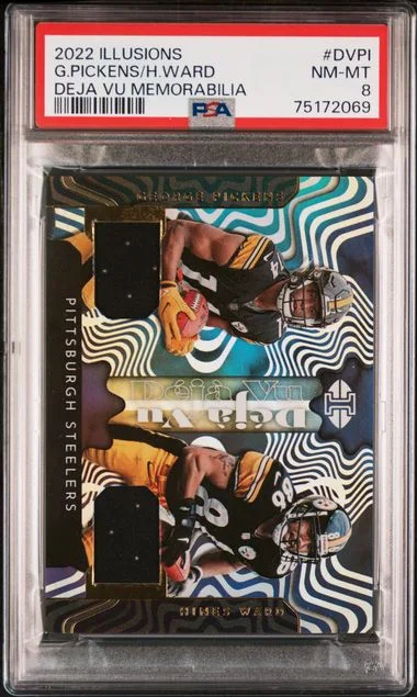 2022 Panini Illusions Deja Vu Dvpi George Pickens/Hines Ward #no-number card image