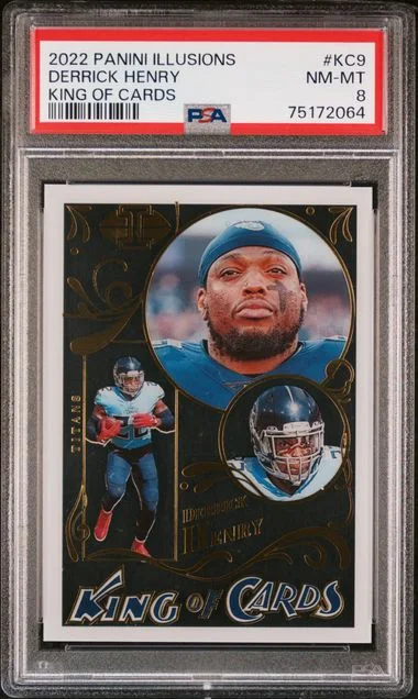 2022 Panini Illusions Derrick Henry King Of Cards #Kc9 card image