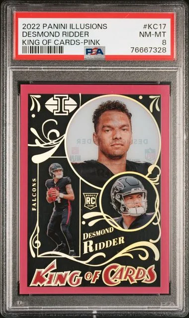 2022 Panini Illusions Desmond Ridder King Of Cards Gold #KC-17 card image