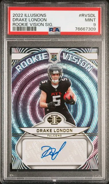 2022 Panini Illusions Drake London Vision Signatures #RVS-DL card image