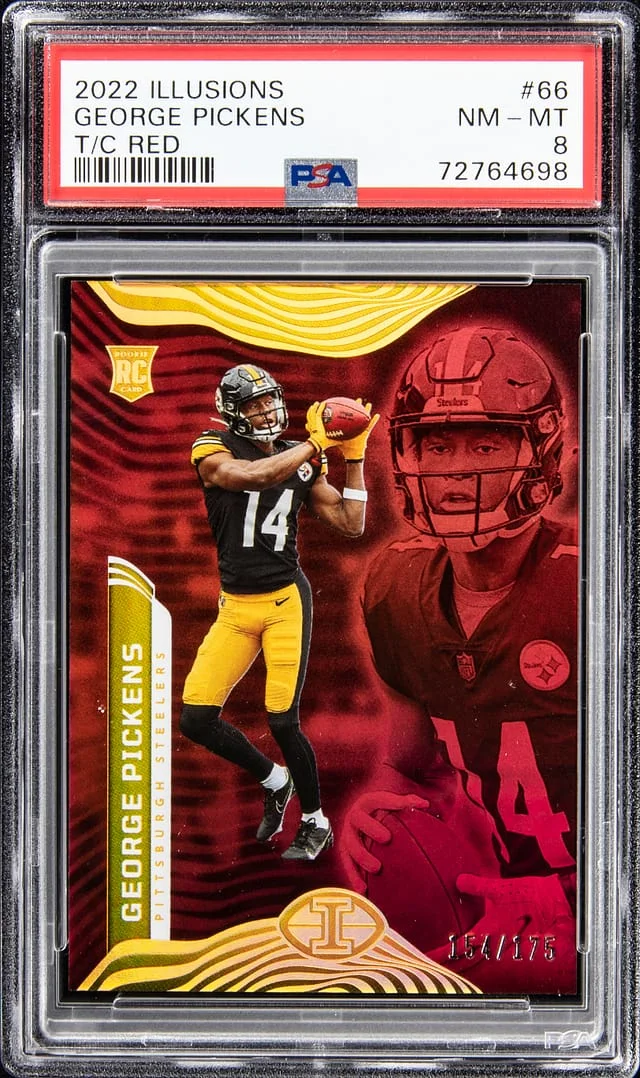 2022 Panini Illusions George Pickens Trophy Collection #66 card image