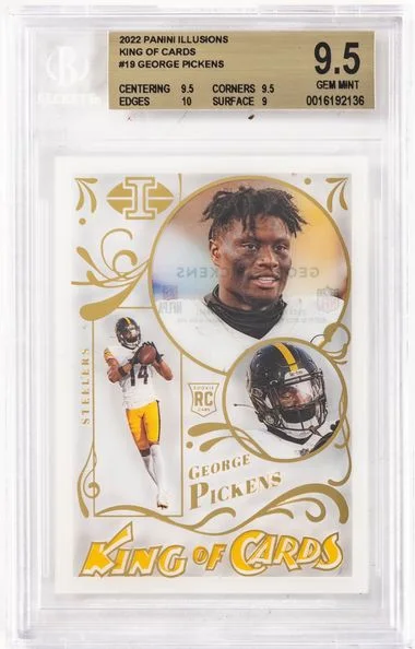 2022 Panini Illusions George Pickens King Of Cards #Kc19 card image