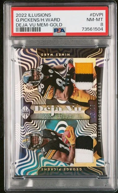 2022 Panini Illusions George Pickens/Hines Ward Deja Vu Gold #DV-PI card image