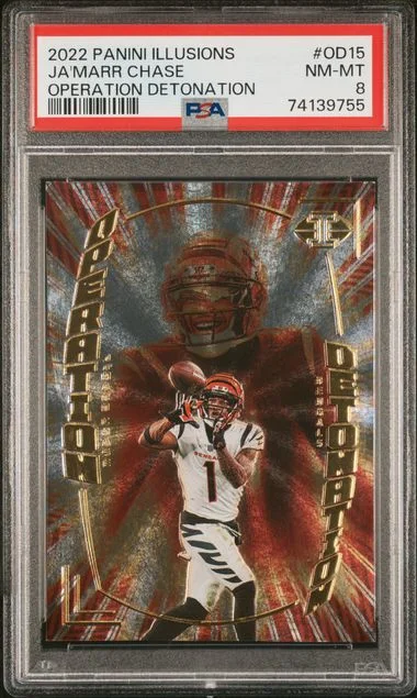 2022 Panini Illusions Ja'Marr Chase Operation Detonation #OD-15 card image