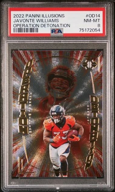 2022 Panini Illusions Javonte Williams Operation Detonation #Od14 card image