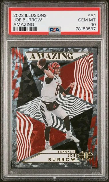 2022 Panini Illusions Joe Burrow Amazing #A1 card image