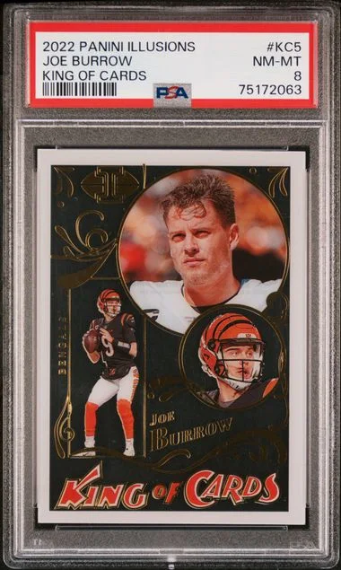 2022 Panini Illusions Joe Burrow King Of Cards #Kc5 card image