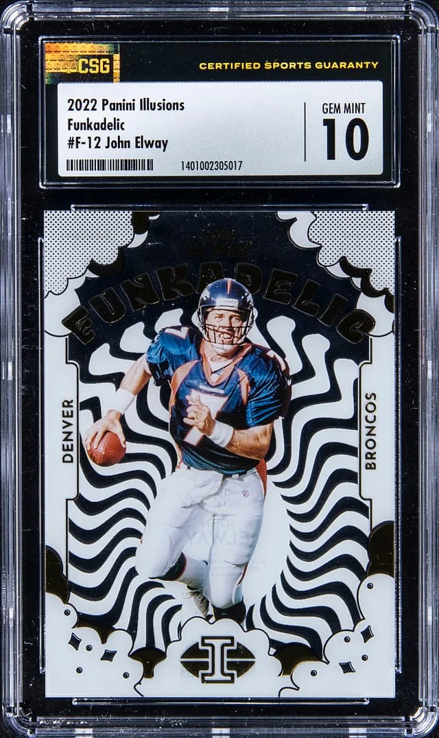 2022 Panini Illusions John Elway Funkadelic #F-12 card image