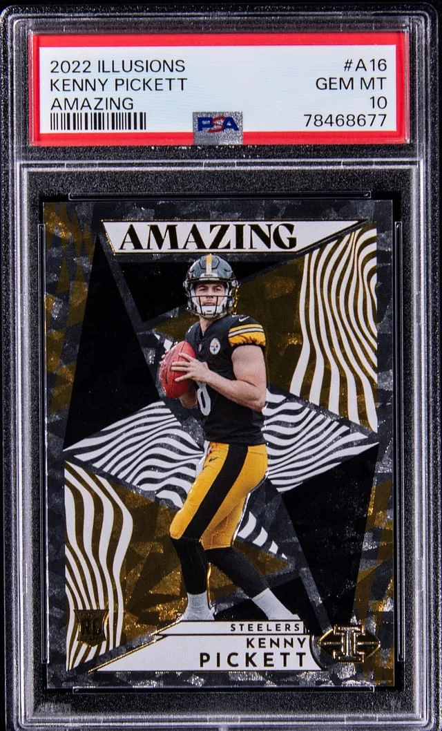 2022 Panini Illusions Kenny Pickett Amazing #A16 card image