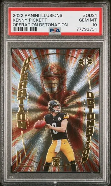 2022 Panini Illusions Kenny Pickett Operation Detonation Black #Od21 card image