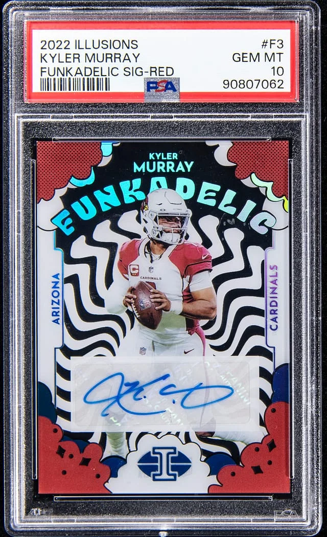 2022 Panini Illusions Kyler Murray Funkadelic Signature Red #F-3 card image