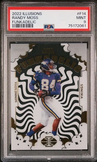 2022 Panini Illusions Randy Moss Funkadelic #F14 card image