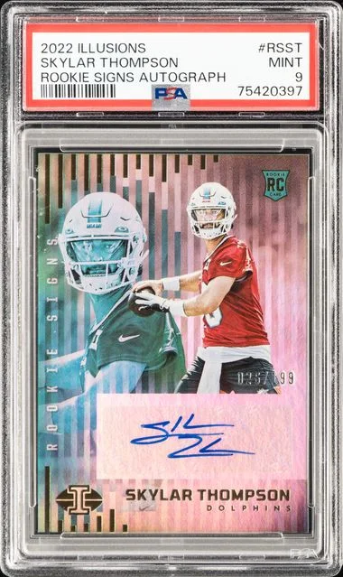 2022 Panini Illusions Skylar Thompson Signs #RS-ST card image