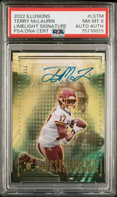 2022 Panini Illusions Terry McLaurin Limelight Signatures #LS-TM card image