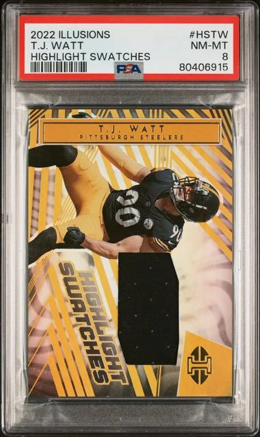 2022 Panini Illusions T.J. Watt Highlight Swatches #HSTW card image