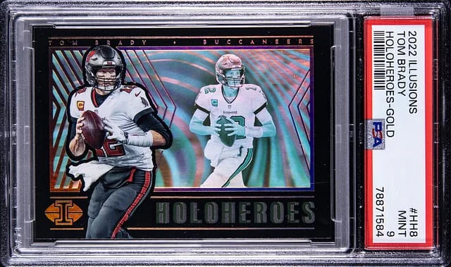 2022 Panini Illusions Tom Brady HoloHeroes #HH8 card image