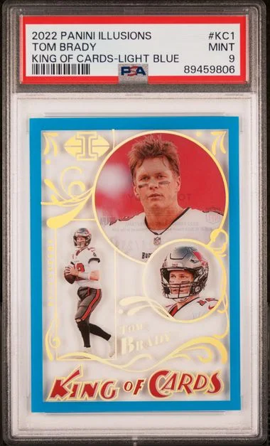 2022 Panini Illusions Tom Brady King Of Cards Light Blue #KC1 card image