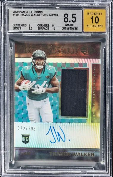 2022 Panini Illusions Travon Walker JSY #139 card image