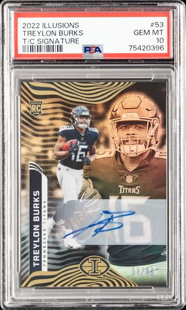 2022 Panini Illusions Treylon Burks Trophy Collection-Signature #53 card image