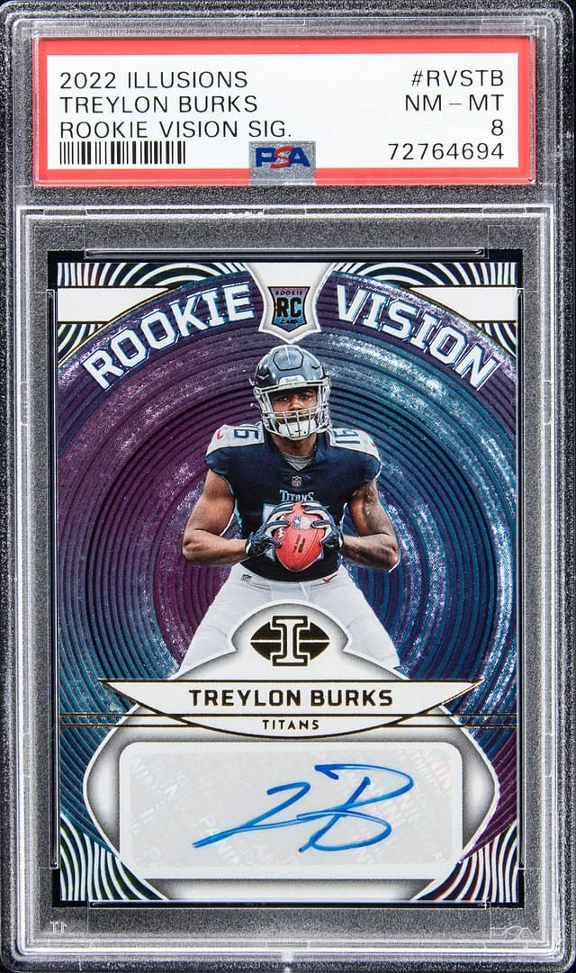 2022 Panini Illusions Treylon Burks Vision Signatures #RVSTB card image