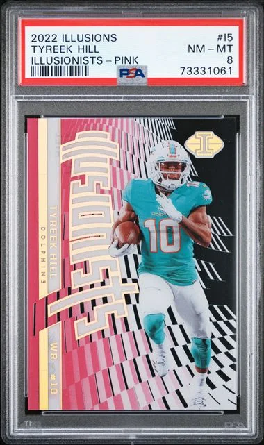 2022 Panini Illusions Tyreek Hill Illusionists Pink #I5 card image