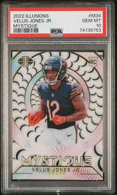 2022 Panini Illusions Velus Jones Jr. Mystique #M34 card image