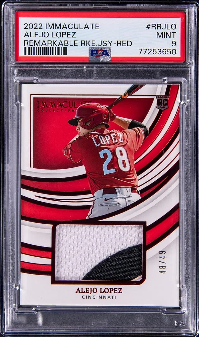 2022 Panini Immaculate Alejo Lopez Remarkable Jersey Red #RRJLO card image