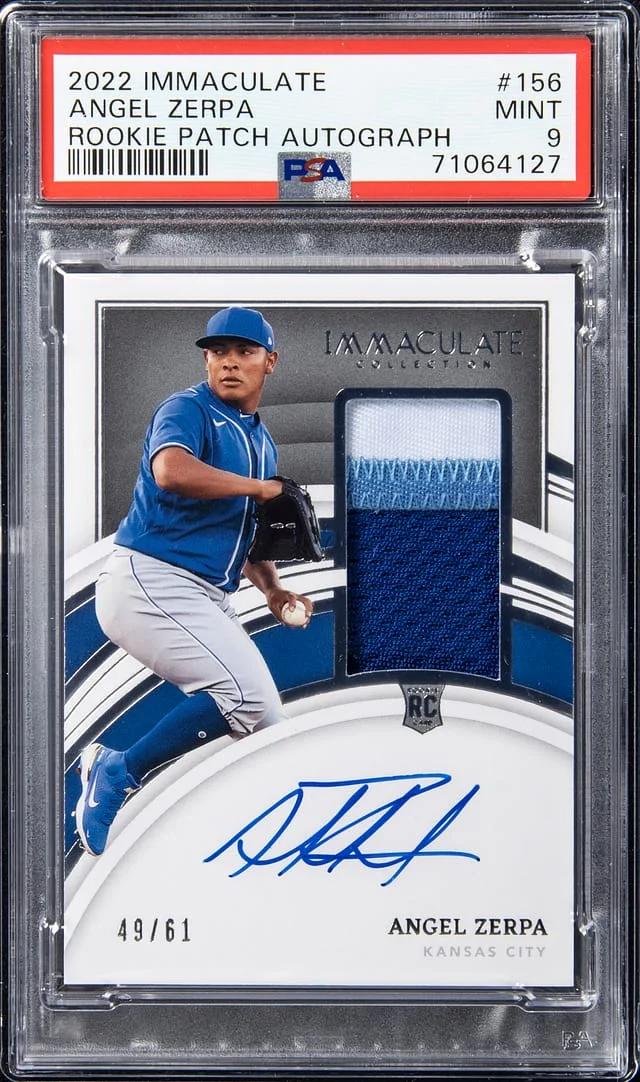 2022 Panini Immaculate Angel Zerpa Patch Autograph (RPA) #156 card image
