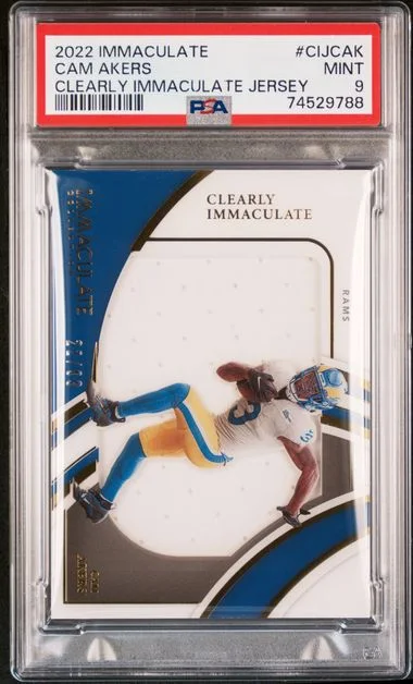 2022 Panini Immaculate Cam Akers Clearly Immaculate Jerseys #CIJ-CAK card image