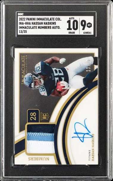 2022 Panini Immaculate Col. Immaculate Numbers #no-number card image