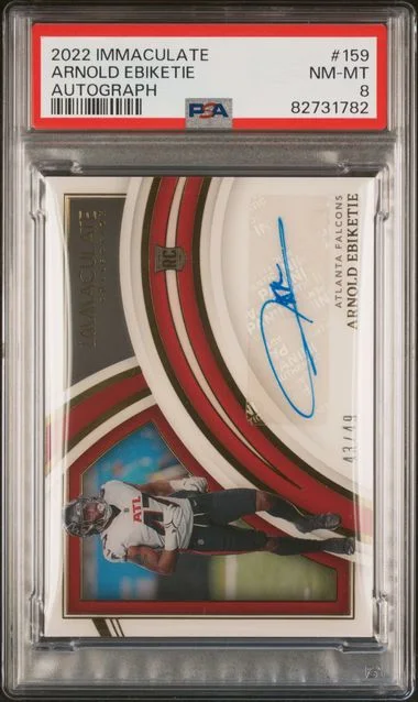 2022 Panini Immaculate Collection Arnold Ebiketie Autograph #159 card image