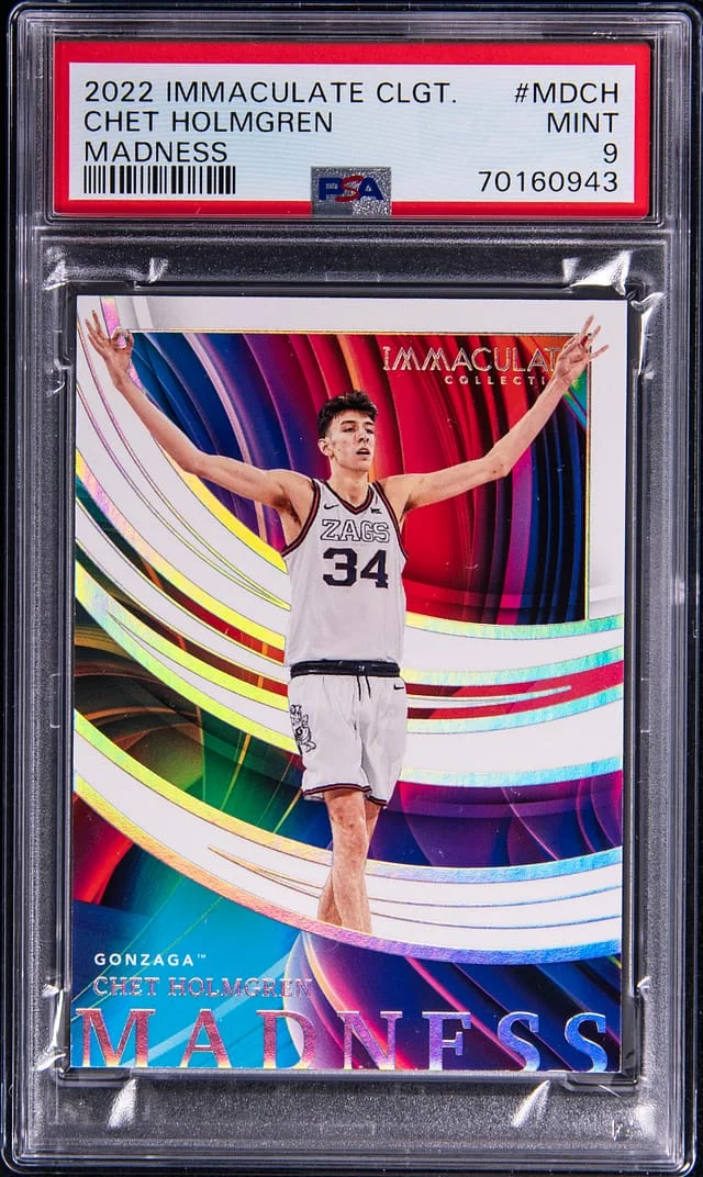 2022 Panini Immaculate Collection Chet Holmgren Collegiate Madness #MDCH card image