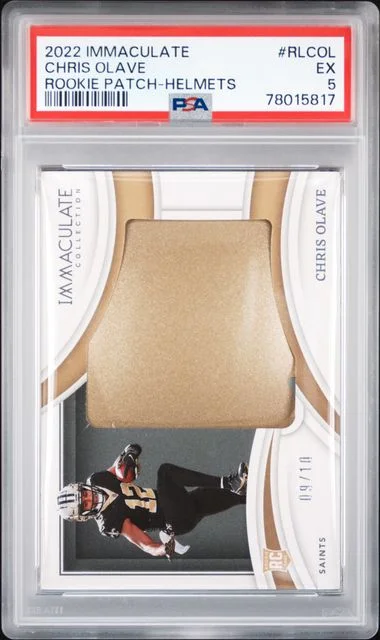 2022 Panini Immaculate Collection Chris Olave Patches Helmets #RLCOL card image