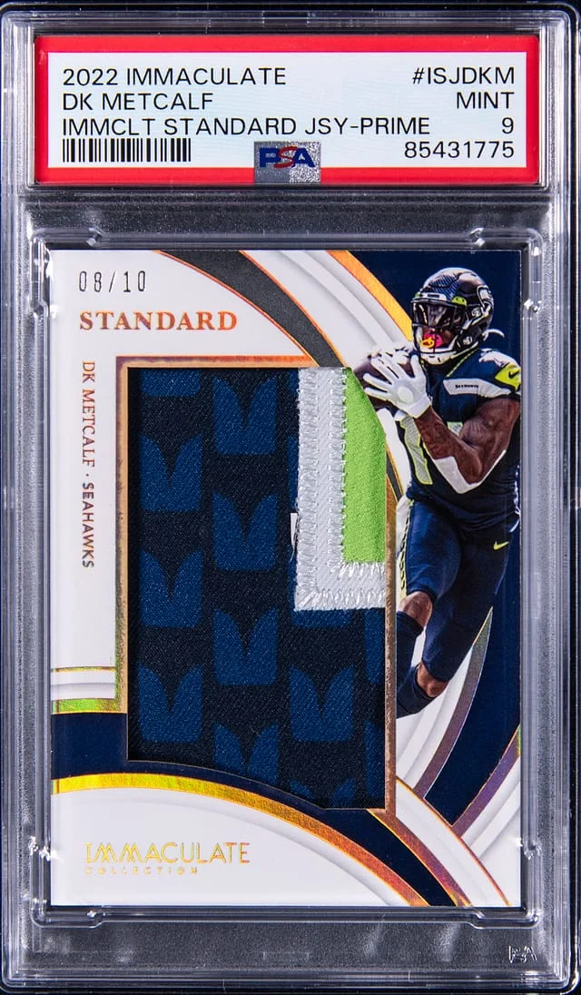 2022 Panini Immaculate Collection D.K. Metcalf Standard Jersey Prime #ISJDKM card image