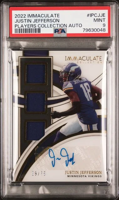 2022 Panini Immaculate Collection Justin Jefferson Players Collection Autograph #IPC-JJE card image