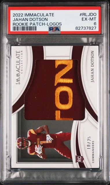 2022 Panini Immaculate Collection Logos Rljdo Jahan Dotson #no-number card image