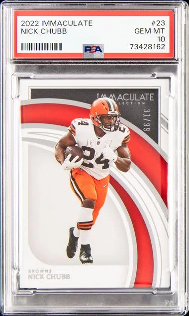 2022 Panini Immaculate Collection Nick Chubb #23 card image