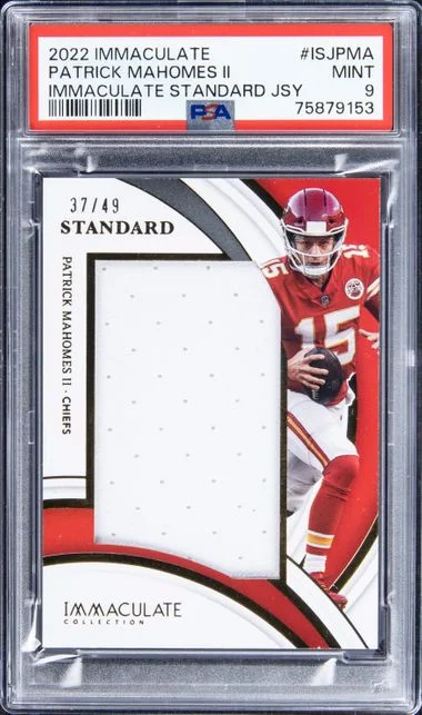 2022 Panini Immaculate Collection Patrick Mahomes II Standard Jerseys #LSJ-PMA card image