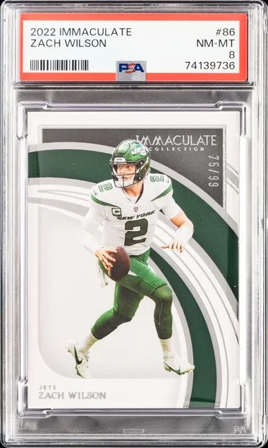 2022 Panini Immaculate Collection Zach Wilson #86 card image