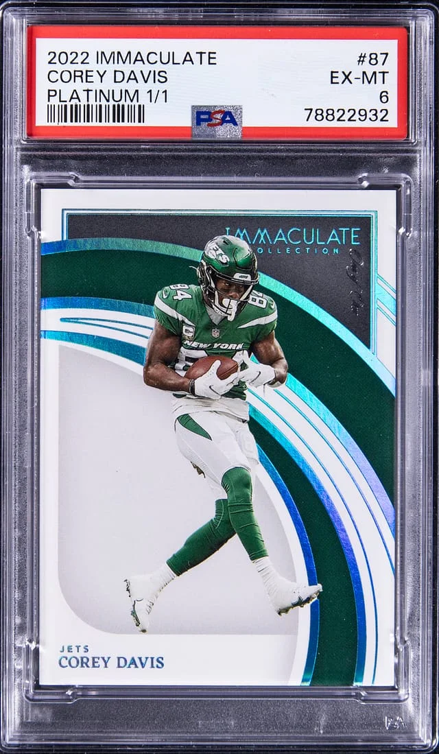 2022 Panini Immaculate Corey Davis Platinum #87 card image