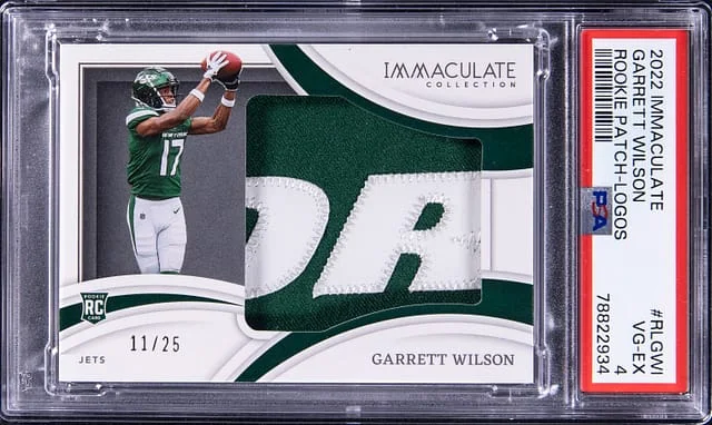 2022 Panini Immaculate Garrett Wilson Patch Logos #RL-GWI card image