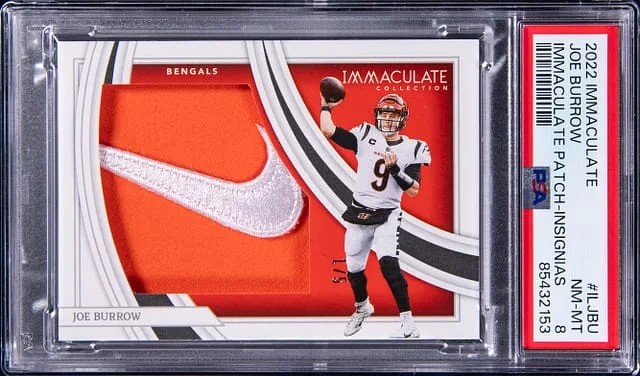 2022 Panini Immaculate Joe Burrow Immaculate Patch-Insignias #ILJBU card image
