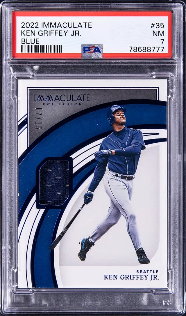 2022 Panini Immaculate Ken Griffey Jr. Blue #35 card image