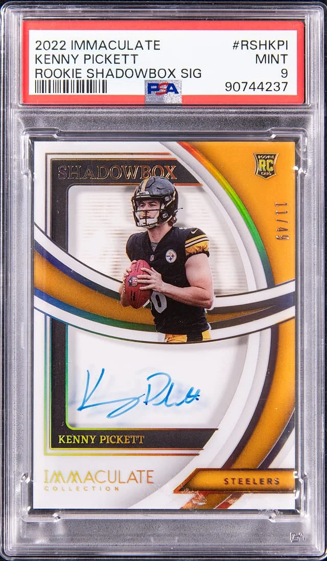 2022 Panini Immaculate Kenny Pickett Shadowbox Signature #RSHKPI card image