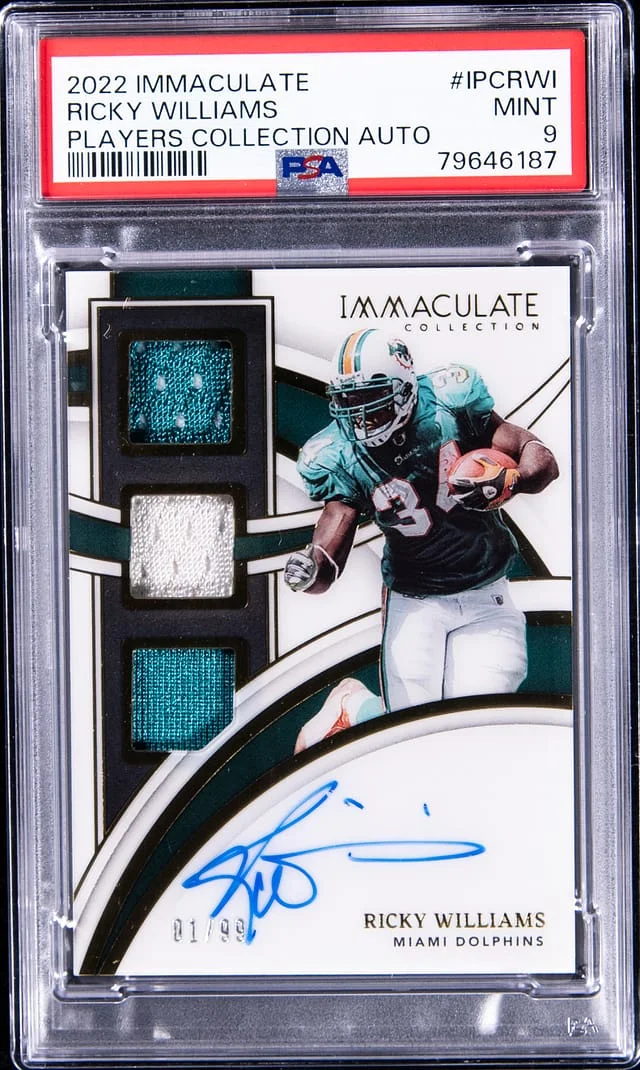 2022 Panini Immaculate Ricky Williams Players Collection Autograph #IPC-RWI card image