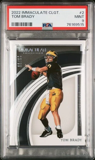 2022 Panini Immaculate Tom Brady Collegiate #2 card image