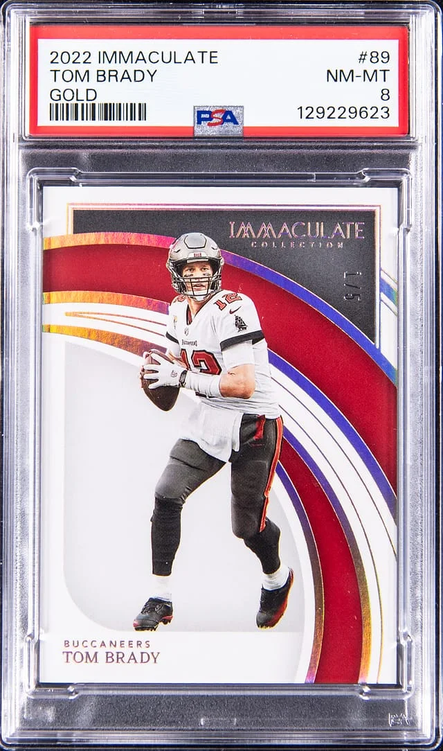 2022 Panini Immaculate Tom Brady Gold #89 card image