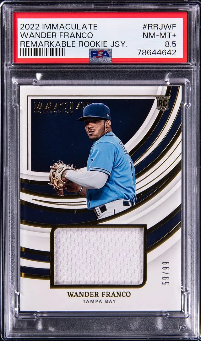 2022 Panini Immaculate Wander Franco Remarkable Jersey #RRJ-WF card image