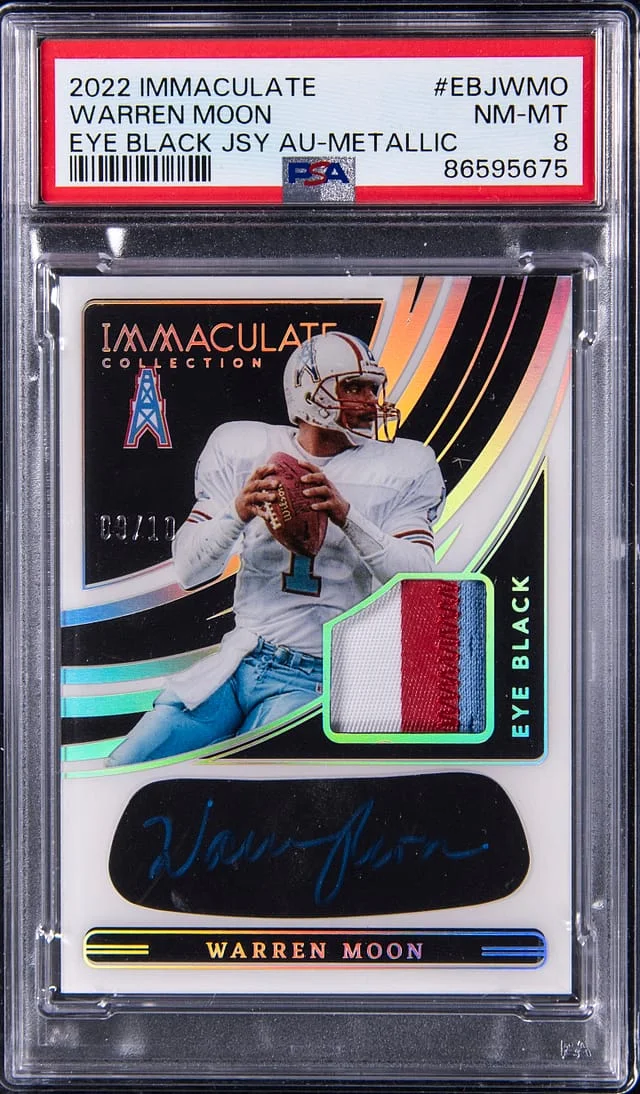 2022 Panini Immaculate Warren Moon Eye Black Jersey Autograph Metallic #EBJ-WMO card image