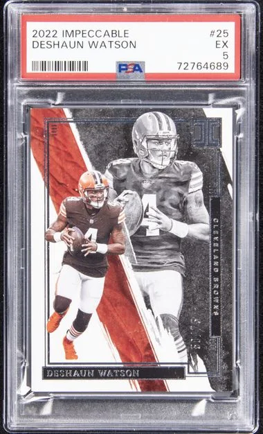 2022 Panini Impeccable Deshaun Watson #25 card image